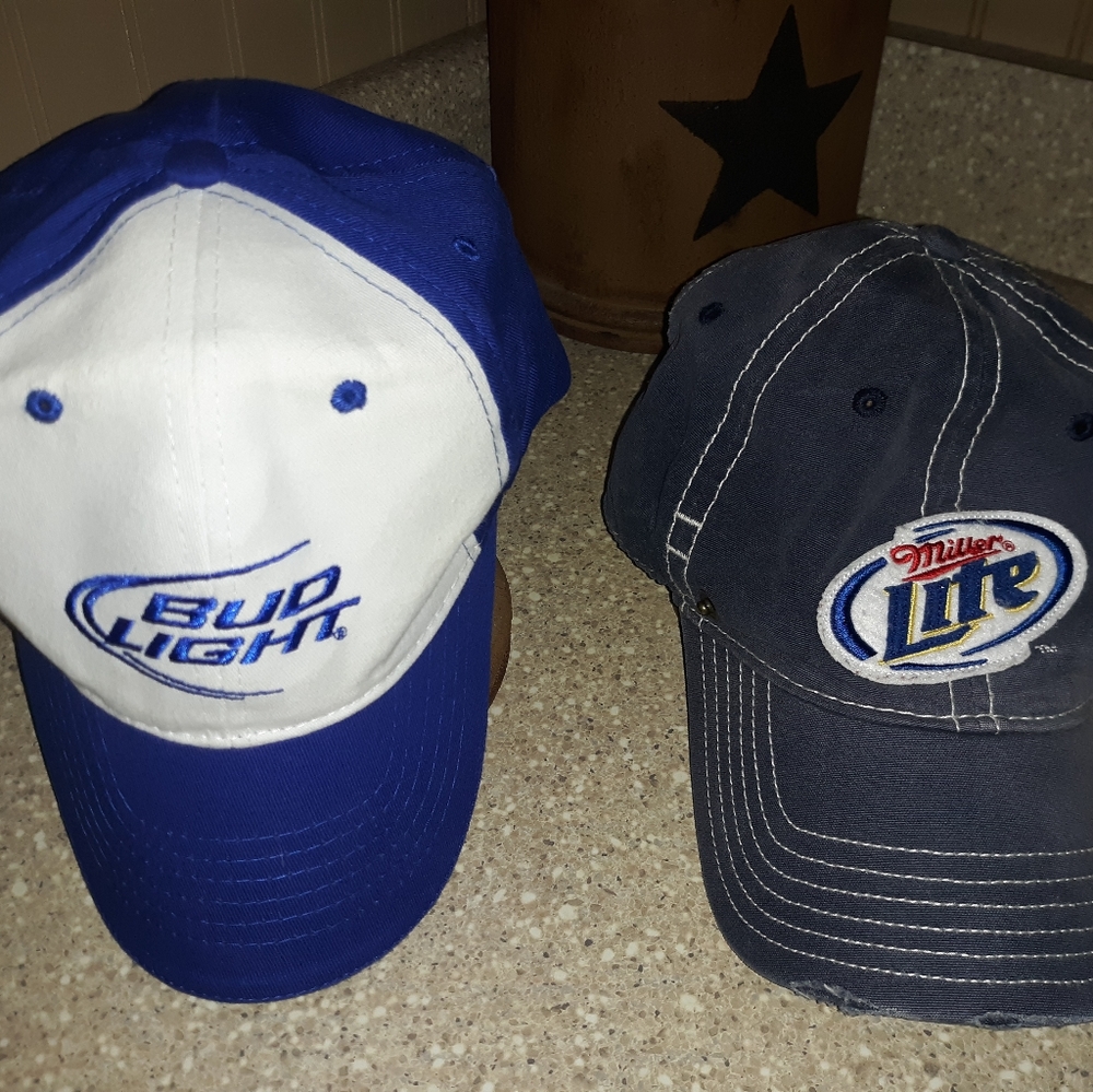 Miller Lite & Bud Light Caps